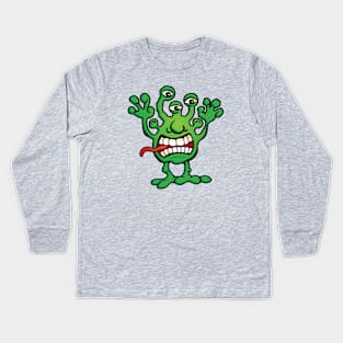 Cartoon Monster Alien Kids Long Sleeve T-Shirt